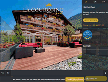 Tablet Screenshot of hotel-couronne.ch